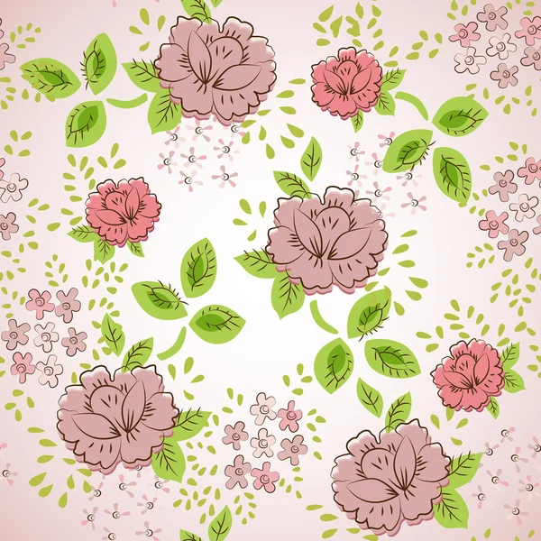 Rose floral seamless vintage pattern — Stock Photo, Image