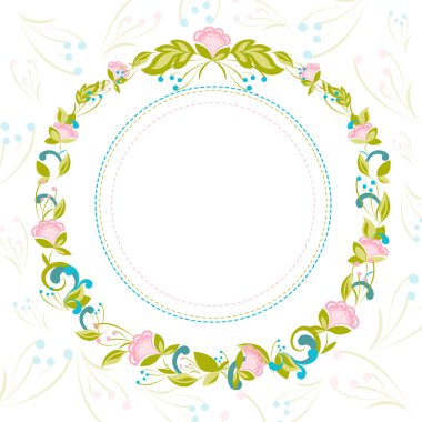 Soyut çiçek arkaplanlı davet