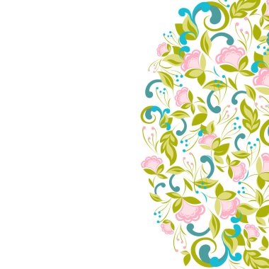 Soyut çiçek arkaplanlı davet