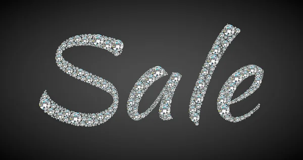 Shiny sale tag on black paper. — Stock Photo, Image