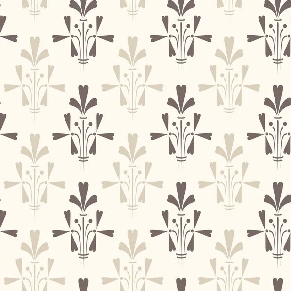 Fond d'écran floral ornemental de luxe beige — Image vectorielle