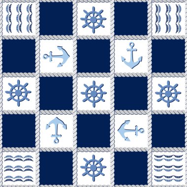 Deniz tema. Mavi deniz desen