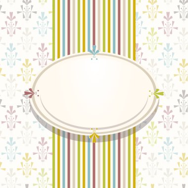 Düğün kartı veya davet renkli tasarım