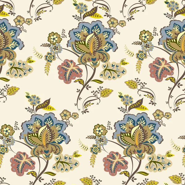 Vintage floral pattern. Autumn background — Stock Vector