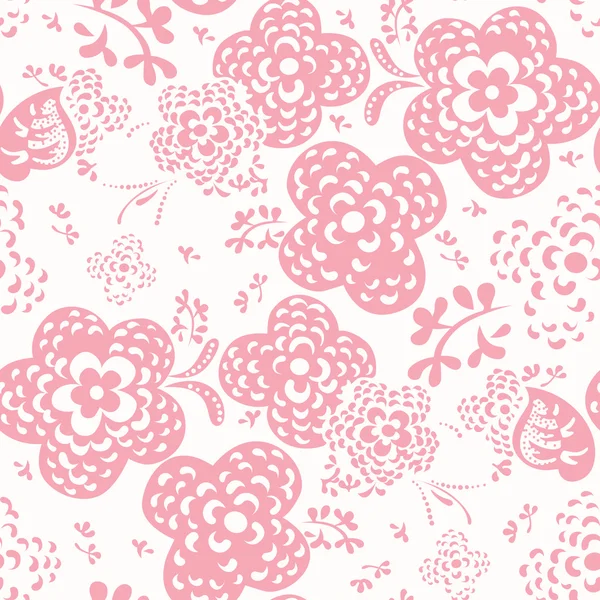 花のシームレスなパターンや背景 — ストックベクタ