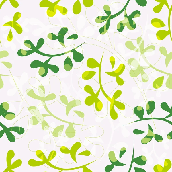 Χωρίς ραφή floral μοτίβο με φύλλα — Διανυσματικό Αρχείο