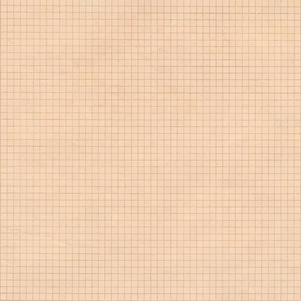 Old sepia graph paper square grid background. — Stock Vector