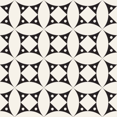 Vektör seamless modeli. Modern şık doku. Noktalı edikula geometrik taşlarla yinelenen