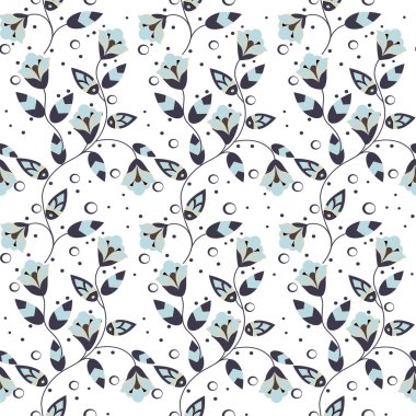 Soyut dekoratif seamless modeli. Çiçek arka plan