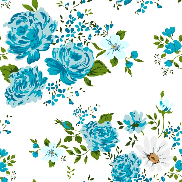 Prachtige vintage naadloze floral patroon achtergrond. — Stockvector