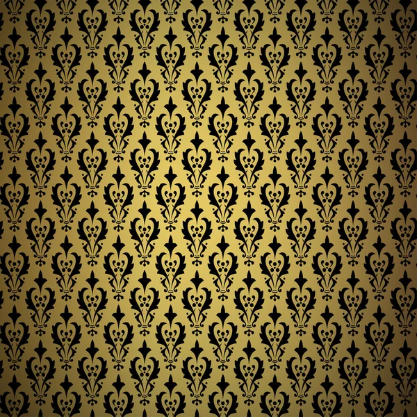 Vintage gold background, vector ornamental pattern — ストックベクタ