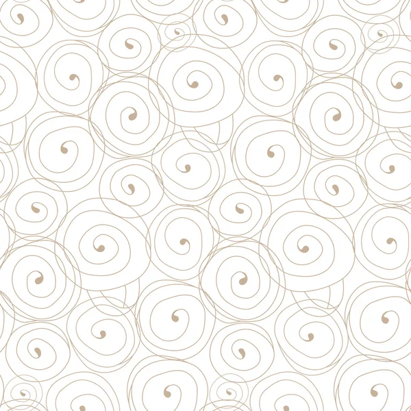 Padrão sem costura com cachos em espiral. Textura de repetição vetorial. Fundo elegante com elementos lineares —  Vetores de Stock