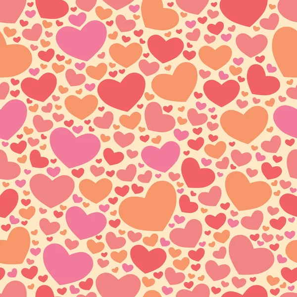 Elegante naadloze vector patroon met hart. Aftelkalender voor Valentijnsdag — Stockvector