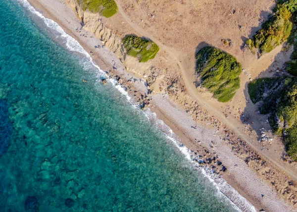 Die Karia Straße Drohne Der Mittelmeerküste — Stockfoto