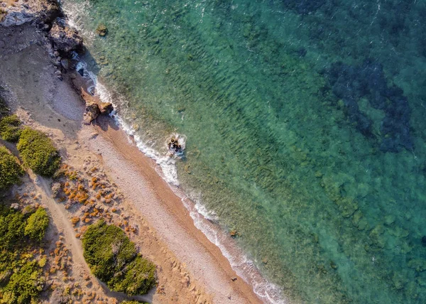 The Karia road by drone on the Mediterranean coast.