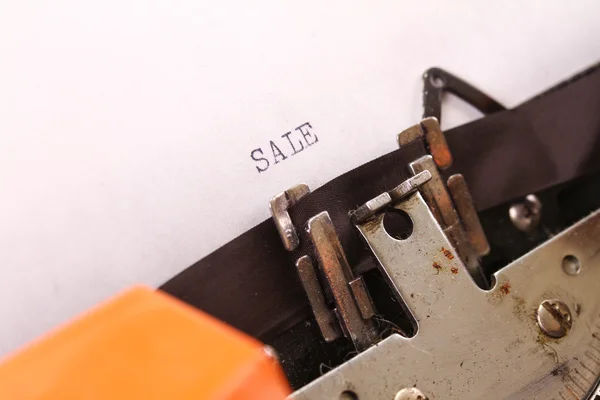 La máquina de escribir Vintage algunas palabras macro estilo — Foto de Stock