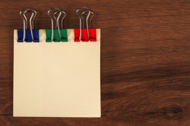 Ahşap kağıt Not rengi