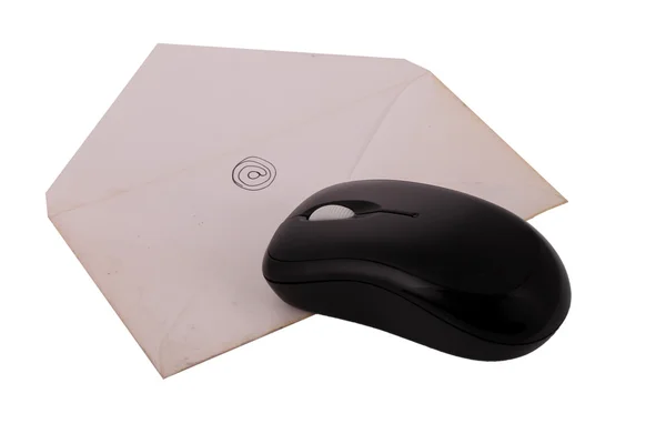 The Letter on The White Background Mouse Technology — Stock Photo, Image