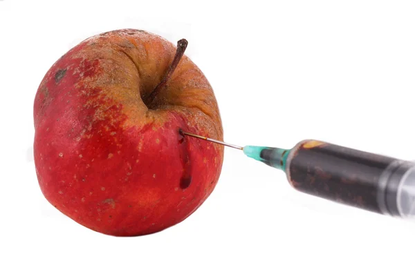 Hormone Apple on the White Background — Stock Photo, Image