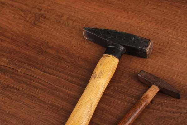 The Hummer equipment on the wood — Stock Photo, Image