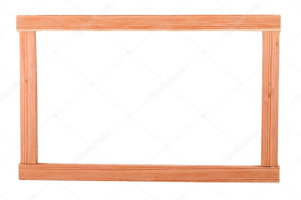 The Wooden  Batten Square Scantling on the white background