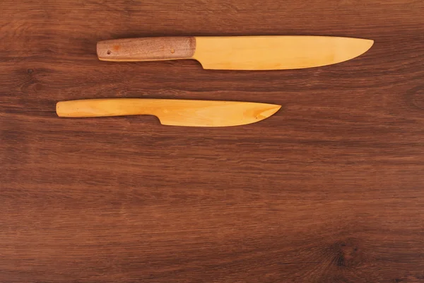 The Wooden Table Knife on the wood — Stock Photo, Image