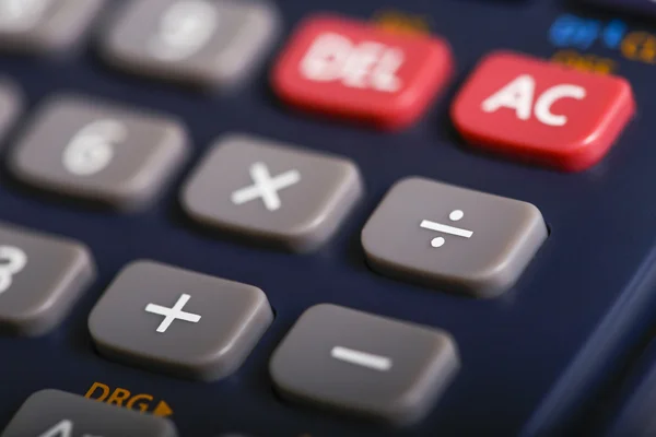 La calculadora con números y procesos . — Foto de Stock