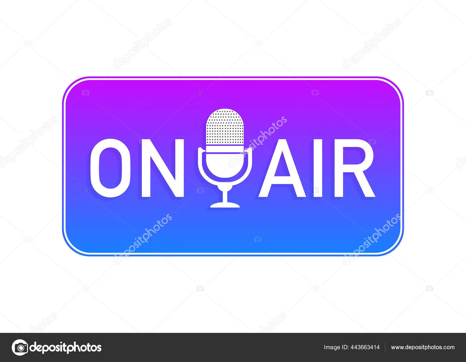 Кнопка 3d On Air Для Оформления Баннера. Кнопка Интернета.