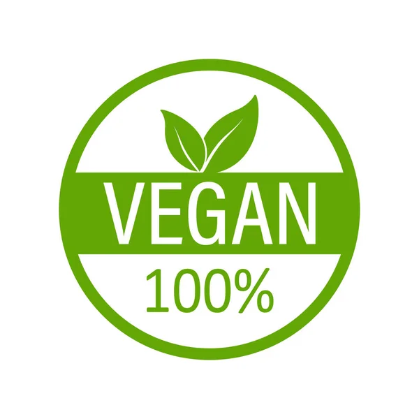 Vegan emblem. Vegan, great design for any purposes. Logo, symbol and background. Eco friendly vector illustration. Natural product. Vector icon design. — Stock Vector