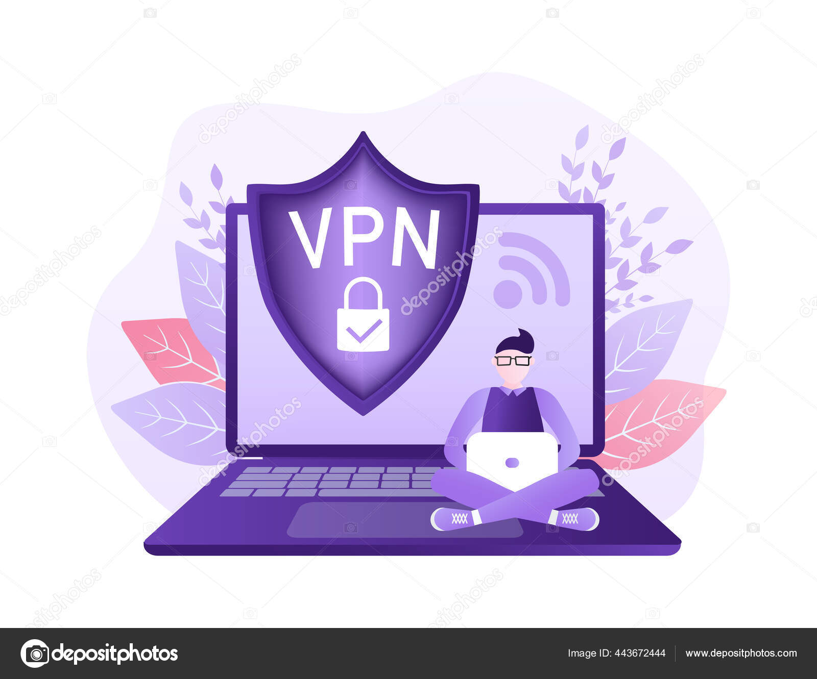 Secure VPN connection concept. Virtual private network connectivity  overview. Safety internet technology, data secure. 3d icon with vpn for  concept design. Stock Vector Image by ©ann_isme #443672444