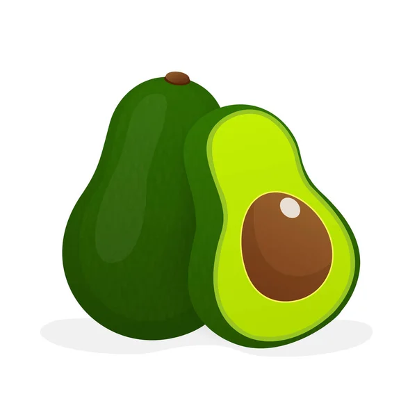 Avocado, great design for any purposes. Vector hand drawn illustration. Funny cartoon character. — Stock Vector