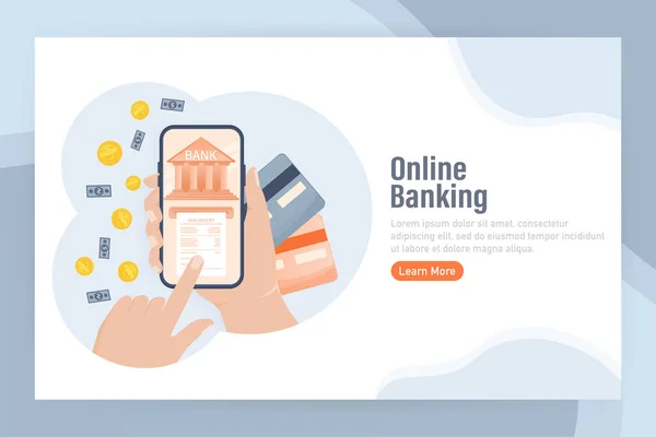 Line banking mensen voor accountpagina ontwerp. Isometrische vectorillustratie. Bank online. Vectorillustratie. — Stockvector