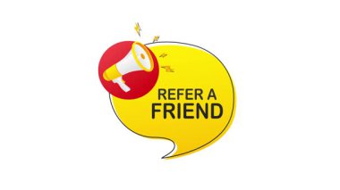 Canlandırılmış beyaz ve yeşil ekran arkaplanı olan bir arkadaş megafonuna başvurur