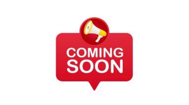 Reklam videoları ve pazarlama kampanyaları için ideal megafon ikonu ile yakında imzalanacak.