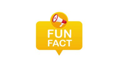 Beyaz ve yeşil ekran arkaplanında izole edilmiş megafon simgesi ile eğlenceli gerçek