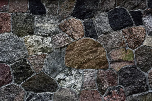 Textura de mampostería antigua con piedras de colores — Foto de Stock