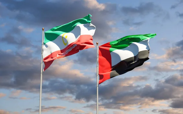 Beautiful National State Flags Bangsamoro Uae United Arab Emirates Together — Stock Photo, Image