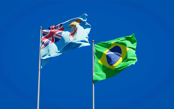 아름다운 브라질 의국경들이 배경을 이루고 — 스톡 사진