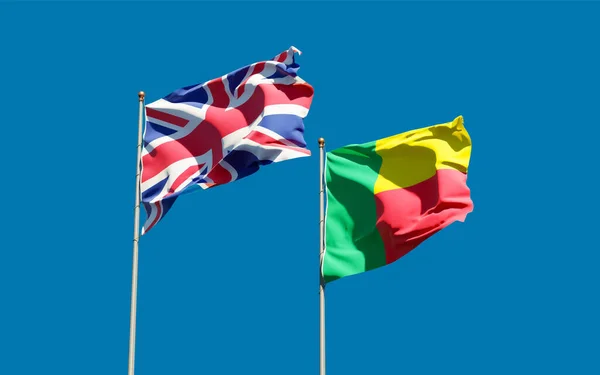 Flags British Benin Artwork — Stock Photo, Image