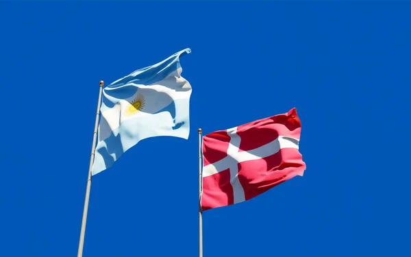 Flags Denmark Denmark Artwork — Stock Photo, Image