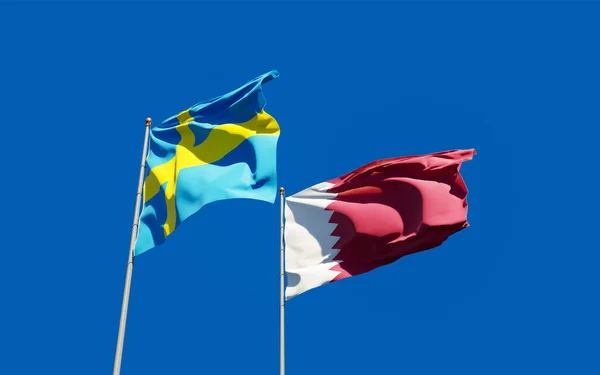 카타르와 스웨덴의 — 스톡 사진