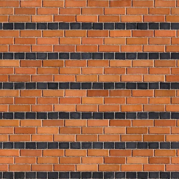 Bond Orange Brick Square Textura Sem Costura Obra — Fotografia de Stock