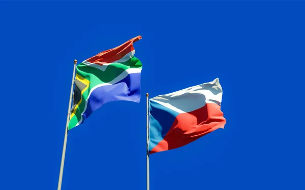 Прапори Sar Африканські Чеські Ілюстрація — стокове фото