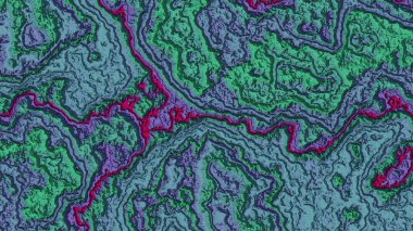 Soyut renk eğimli geometrik dalga arkaplan dokusu 3 boyutlu sanat çalışması
