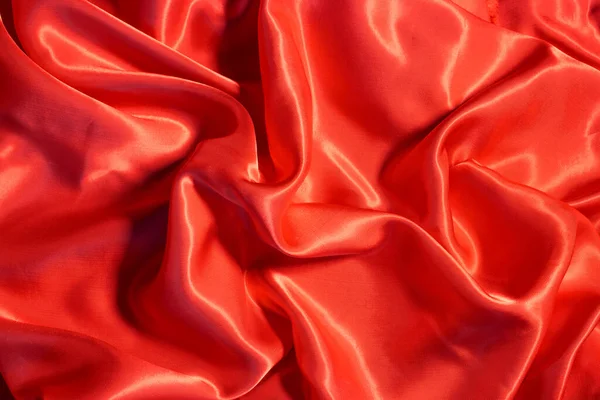 Kain Sutra Yang Halus Dan Elegan Lampu Merah Neon Tekstur — Stok Foto