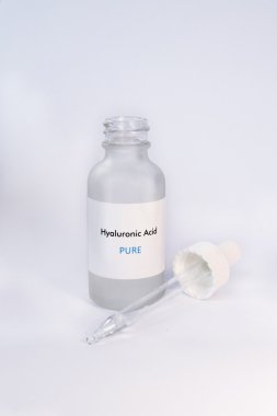 Hyaluronic Acid in bottle Cosmetics Skin clipart