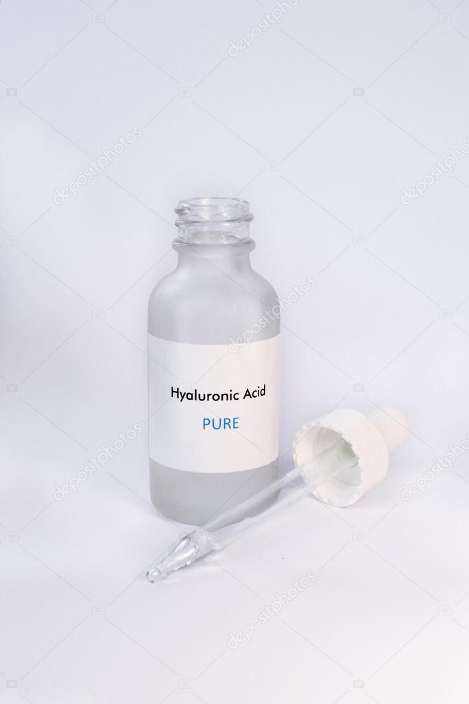 Hyaluronic Acid in bottle Cosmetics Skin