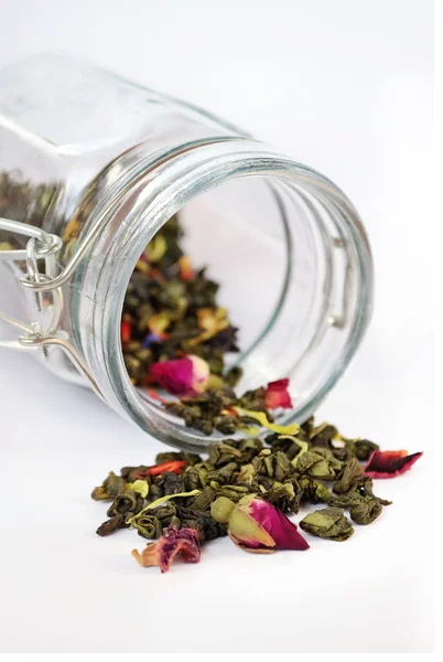 Kavanozdan dökme yeşil çiçek çay Makinası