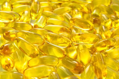 Vitamin hapları Closeup Omega 3 balık yağı