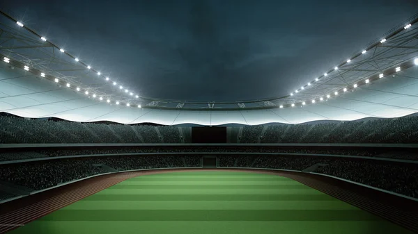 Stadium med fans kvällen innan matchen. 3D-rendering — Stockfoto